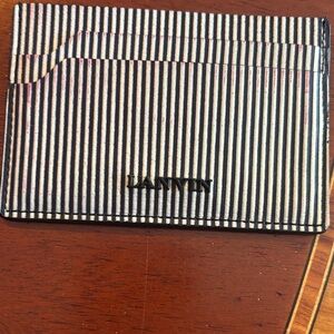 Lanvin milticolored Striped Leather Card Case